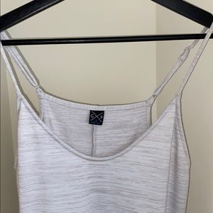 White/grey comfortable summer dress